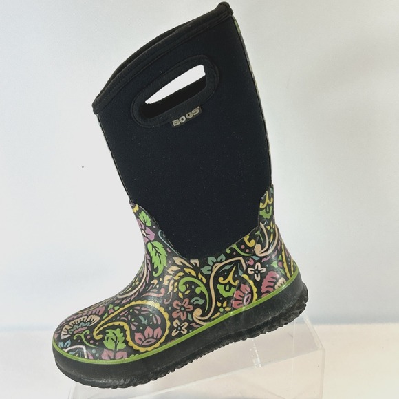 Bogs Classic Tuscany Waterproof Boots Sz Kids 3 Youth Girls Snow Rain Insulated - Picture 3 of 12